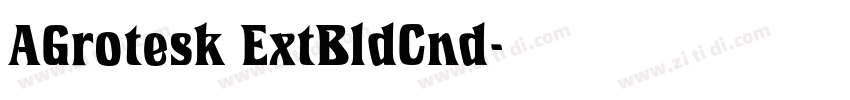 AGrotesk ExtBldCnd字体转换